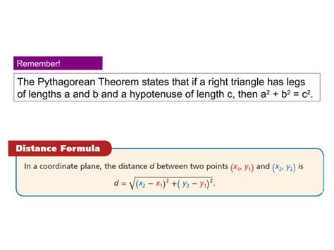 101 Distance And Midpoint Formulas