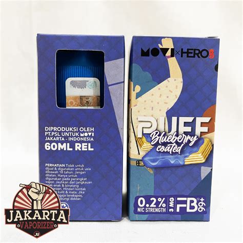 Jual PUFF BLUEBERRY COATED WAFER FB 99 60ML 3MG 6MG 9MG BY MOVI X