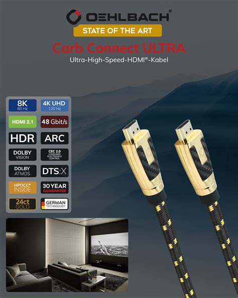 Feindlich Kleben Abrüstung oehlbach ultra high speed hdmi kabel Volumen