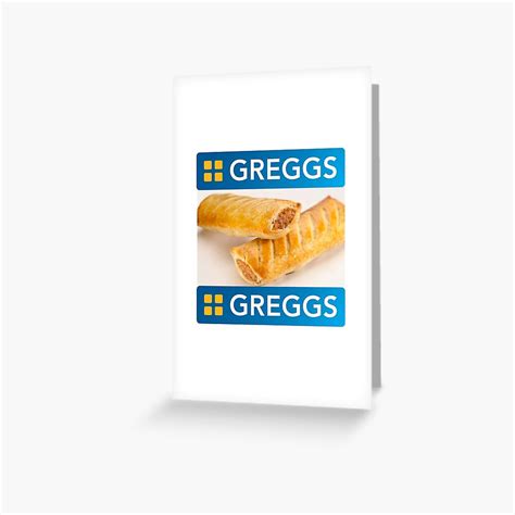 "GREGGS Pasty" Greeting Card for Sale by wow-designs | Redbubble