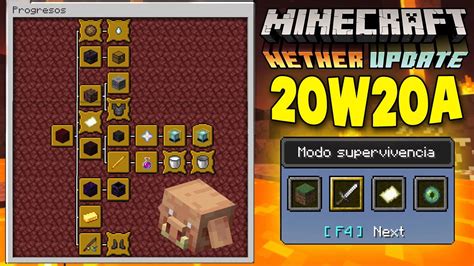 Nuevos Logros Del Nether Y Men De Juego Minecraft Resumen