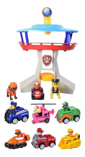 Torre Control Patrulla Canina Paw Patrol Luces Sonido 6 Cars