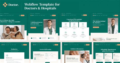 Hospital Doctor Webflow Template Doctor BRIX Templates