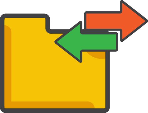 Data Transfer Folder Icon Png