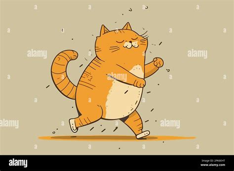 Cat Dancing Vector Illustration Stock Vector Image Art Alamy