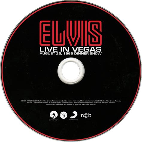 Cd Elvis Live In Vegas August 26 1969 Dinner Show Ftd 506020 975023