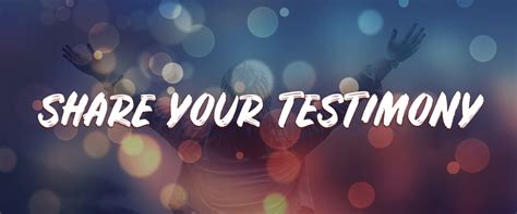 Share Your Testimony Logos Sermons