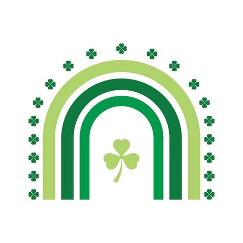 Premium Vector | St patrick day rainbow