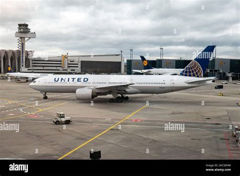 United Airlines Boeing 777 Aircraft As Seen In Frankfurt Airport FRA