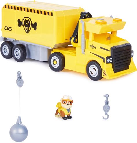 Paw Patrol Camión 2 En 1 De Rubble Que Se Transforma Con Excavadora De