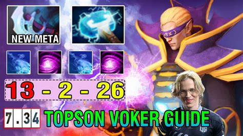 Topson Invoker Mid Vs Es Full Physical Build Manta New Patch Update 7