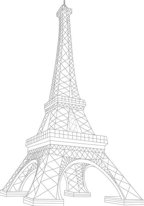 Eiffel Tower Drawing 3d at PaintingValley.com | Explore collection of ...