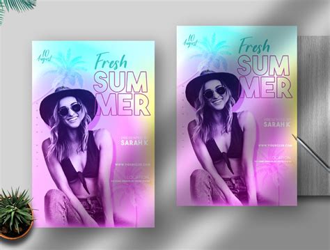 Fresh Summer Free PSD Flyer Template » PixelFlyers