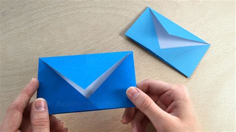 Origami Brief Falten Briefumschlag Basteln Mit Kindern Kuvert Mit