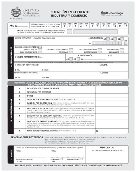 Docx Formulario Retenci N En La Fuente Industria Y Comercio Dokumen