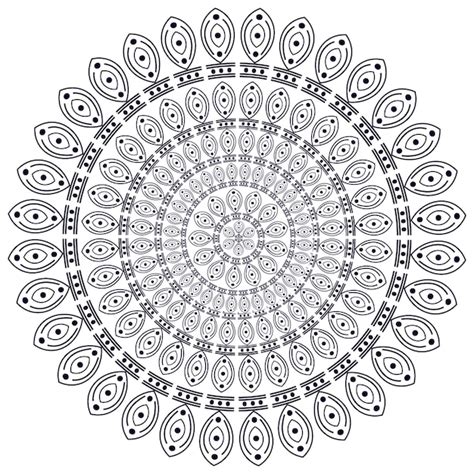 Patrón de mandala Vector Premium