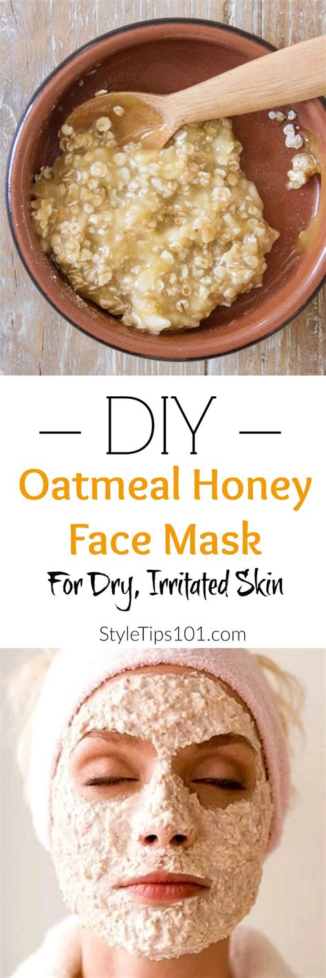 Nourishing Honey Oatmeal Face Mask for Dry Skin