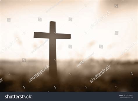 Holy Bible Concept Silhouette Cross Symbol Stock Photo 242329393 ...