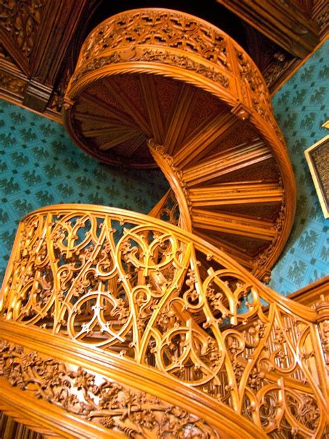 Photo Of Vyřezávané Schodiště V Zámku Lednice Wooden Stairs At