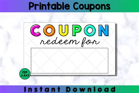 Printable Blank Coupons