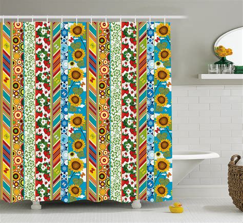 Latitude Run® Floral Shower Curtain With Hooks Included Wayfair