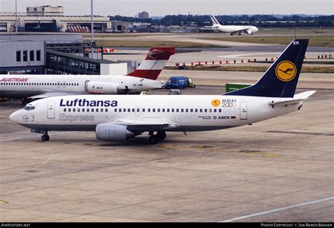 Aircraft Photo Of D ABER Boeing 737 330 Lufthansa Express