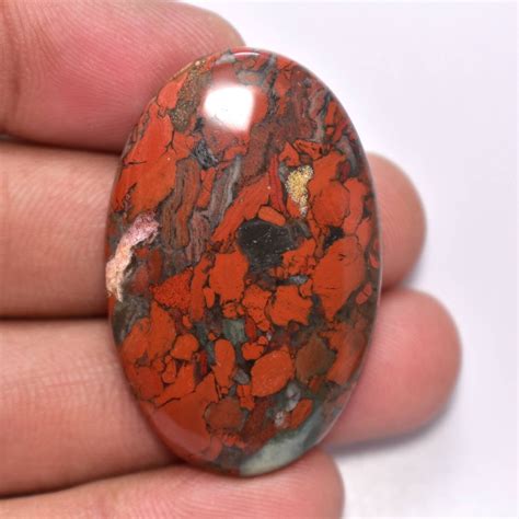 Red Brecciated Jasper Cabochons Red Jasper Cabochon Oval Etsy