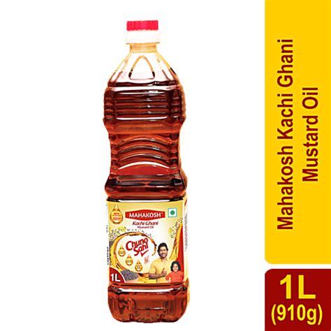 Buy Mahakosh Kachi Ghani Mustard Oil 1 Ltr Can Online at the Best Price ...