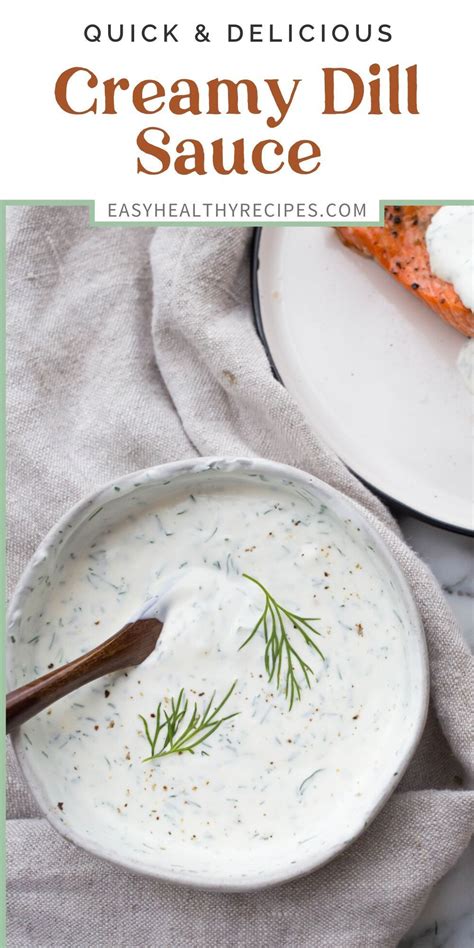 Creamy dill sauce – Artofit