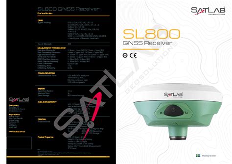 SatLab SL800 GNSS Receiver Geo Matching