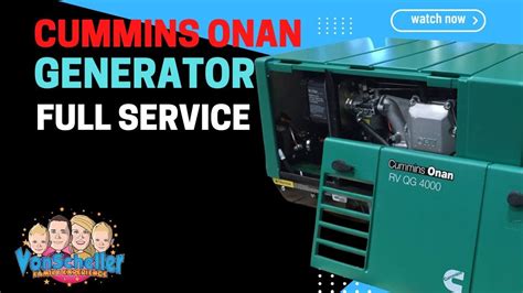 RV Generator Onan FULL SERVICE How To Oil Air Filter Fuel Filter