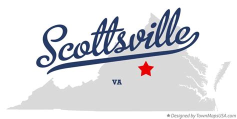 Map of Scottsville, VA, Virginia