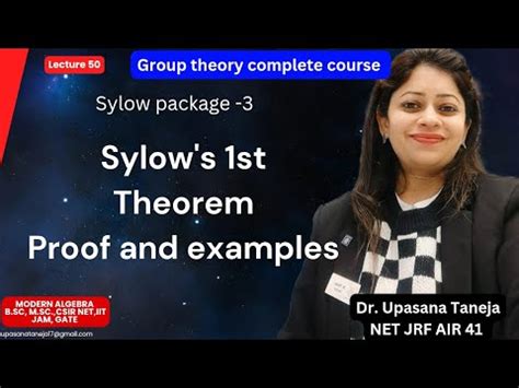 Sylow S St Theorem Proof And Examples Sylow S St Theorem Group