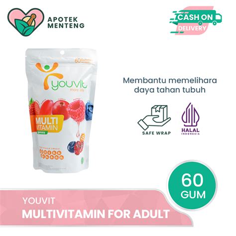 Jual Youvit Multivitamin For Adult 60 Gummies Multivitamin Gummy