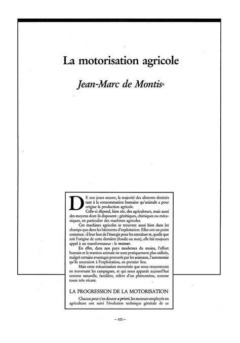 Pdf La Motorisation Agricole Dokumen Tips