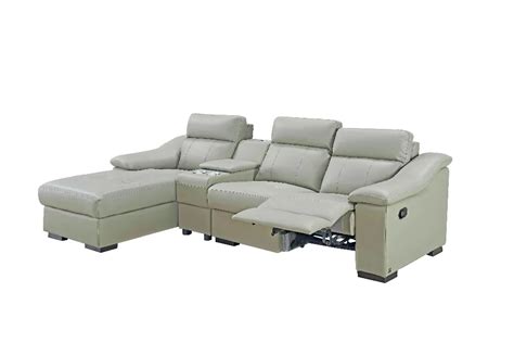 Modern corner leather sofa cinema sofa with USB charge recliner sofa ...