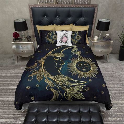 Lightweight BOHO Sun Moon and Stars Bedding - Celestial Design ...