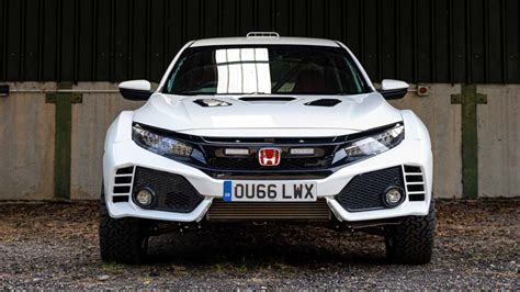 This Modified New Honda Civic Type R Is Madly Rally Inspired With Off Road Tyres