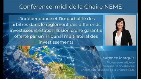 Conférence midi L indépendance et l impartialité des arbitres dans le