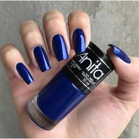 Esmalte Anita Cor Azul Perolado Lapiz Lazuli Shopee Brasil