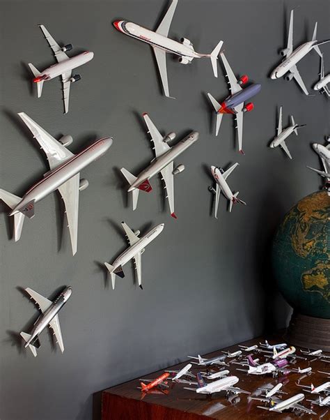 Creative ways to display model airplanes