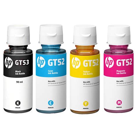 Tinta Impressora Hp Deskjet - kit Colorido Tinta HP GT53 GT52 Original para HP Deskjet GT5822 Ink ...