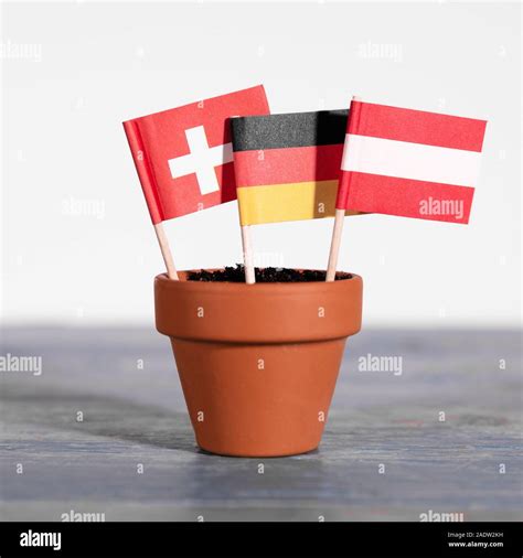 flag of the three DACH countries, germany, austria and switzerland Stock Photo - Alamy