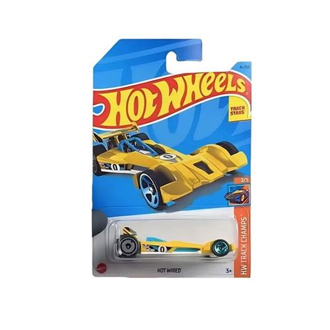 HKK27 Машинка металлическая игрушка Hot Wheels коллекционная модель Hot Wired желтый купить с
