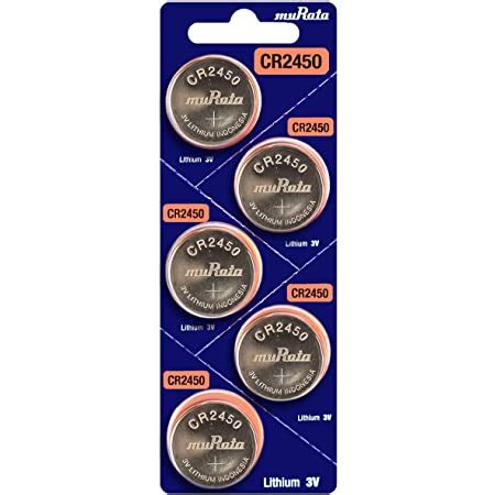 Amazon Murata CR2450 Battery DL2450 ECR2450 3V Lithium Coin Cell