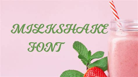 Milkshake Font Free Download