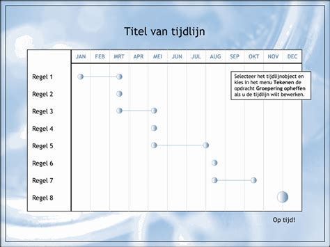 Voorbeeld Tijdlijn