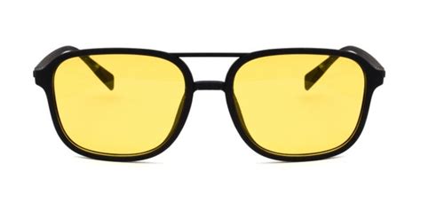 Elisian Yellow Tinted Wraparound Sunglasses S59c4809 ₹1150