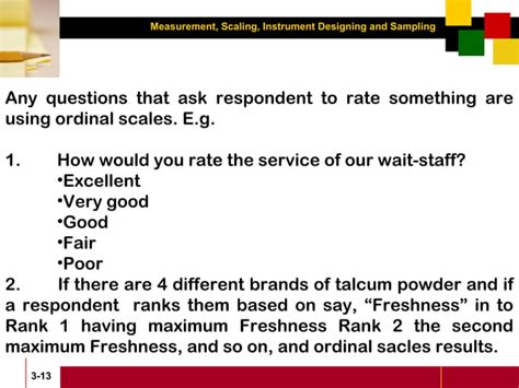 Scaling And Measurement Techniques PPT