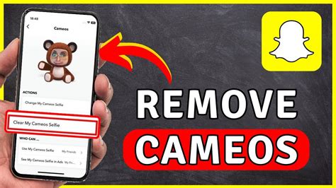 How To Remove Cameos On Snapchat Snapchat Tutorial Youtube